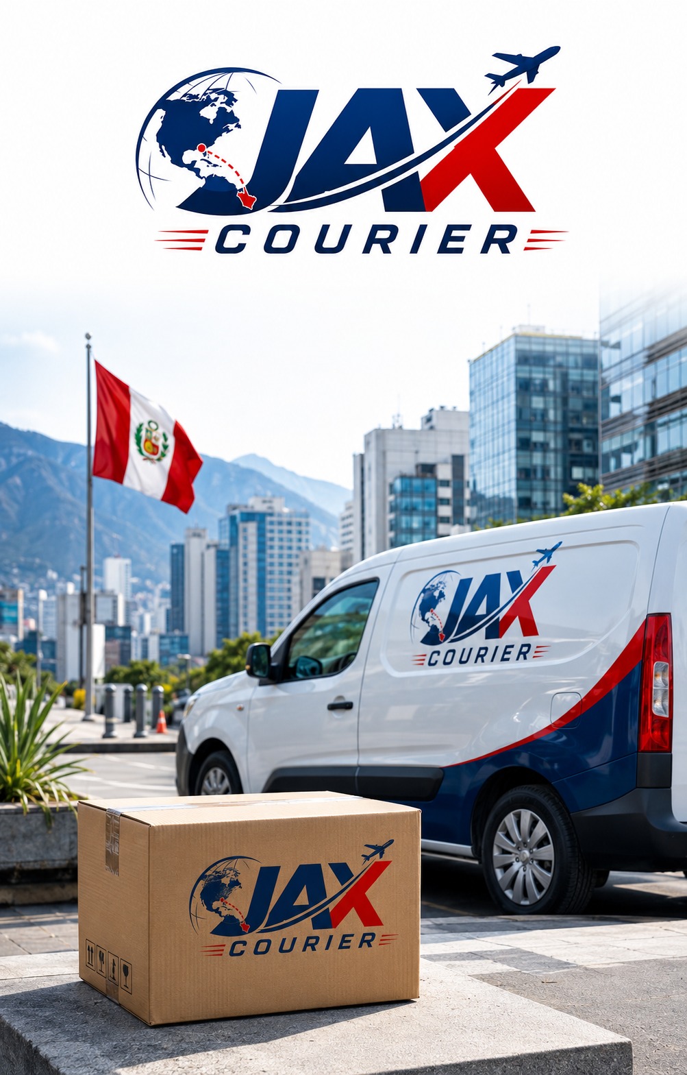 Imagen conceptual JAX de reparto de paquetes en Perú